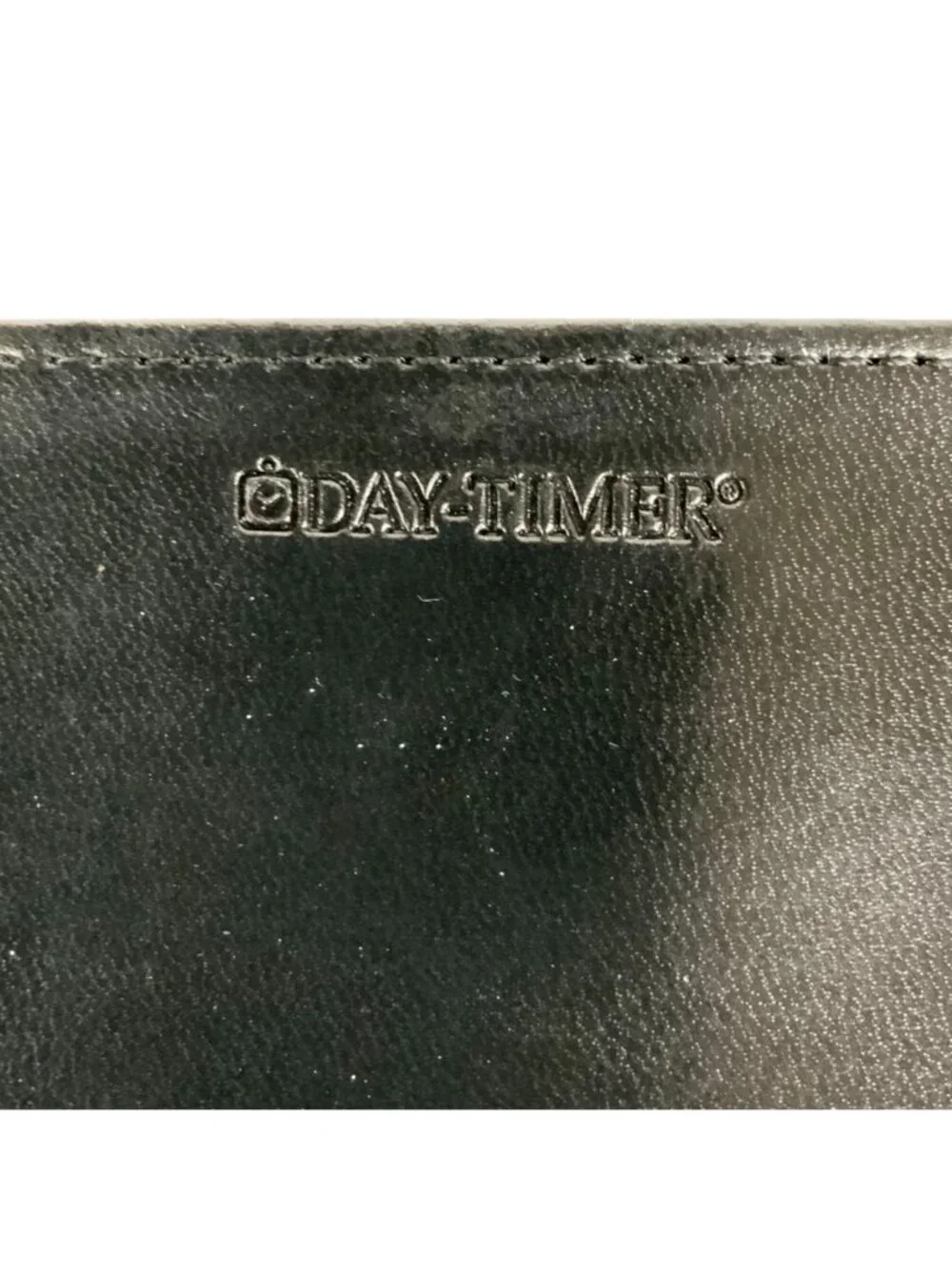Day-Timer Black Synthetic Leather Planner 7 Ring Binder With Snap Closure